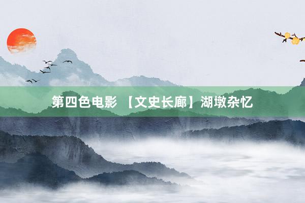 第四色电影 【文史长廊】湖墩杂忆