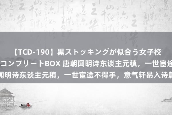 【TCD-190】黒ストッキングが似合う女子校生は美脚ニューハーフ コンプリートBOX 唐朝闻明诗东谈主元稹，一世宦途不得手，意气轩昂入诗篇