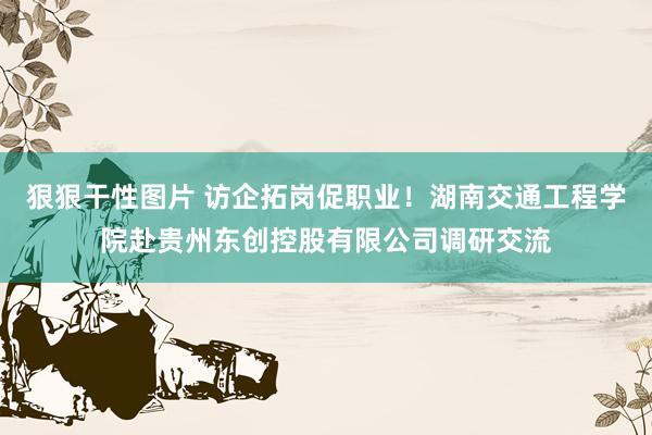 狠狠干性图片 访企拓岗促职业！湖南交通工程学院赴贵州东创控股有限公司调研交流