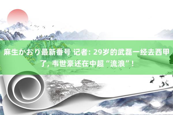 麻生かおり最新番号 记者: 29岁的武磊一经去西甲了， 韦世豪还在中超“流浪”!