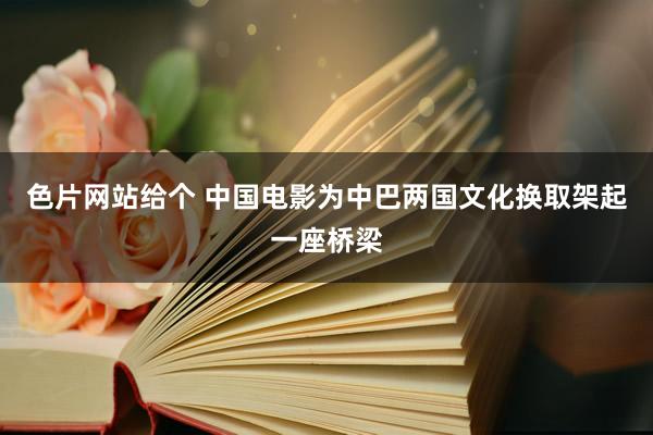 色片网站给个 中国电影为中巴两国文化换取架起一座桥梁